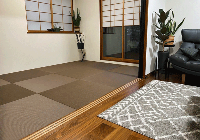 琉球畳の表替え