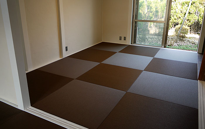 統一された畳のおしゃれ空間