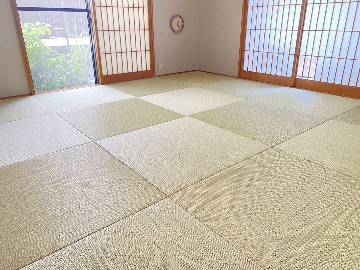 穂波01：8畳間琉球畳16枚敷きで叶える憩いの和空間｜お部屋の採寸から製作・納品まで