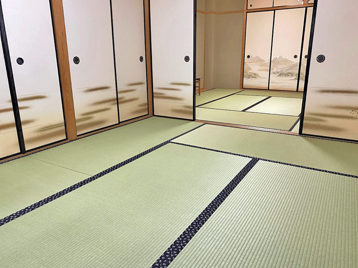 ダイケン和紙畳の新調　蜻蛉の畳縁